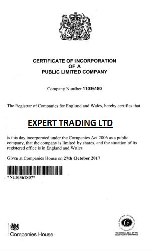 Expert Trading LTD Cert